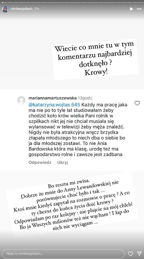 Małgorzata borysewicz z rolnik szuka żony na Instagramie