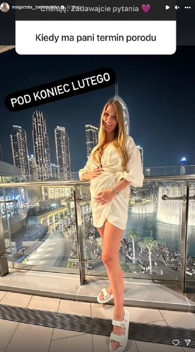 Małgorzata Tomaszewska i ciąża
